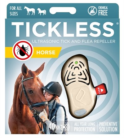 Afbeelding Tickless teek en vlo afweer voor paard Beige door Online-dierenwinkel.eu