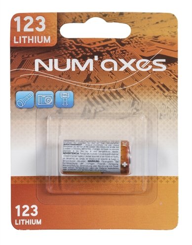 Numaxes lithium batterij cr123a 3v