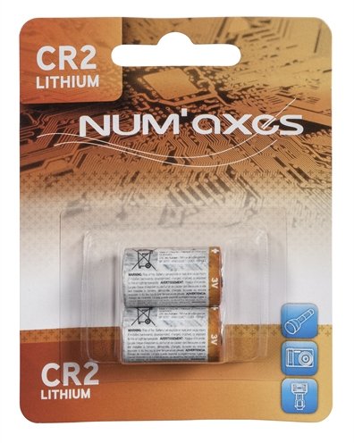 Numaxes lithium batterij cr2 3v 2 st