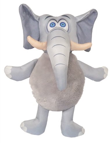 Afbeelding Safari olifant van stevig nylon grijs 28 cm door Online-dierenwinkel.eu