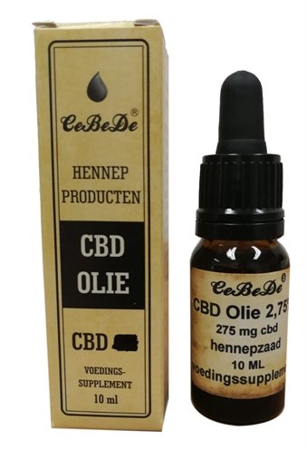 10 ml Cebede cbd olie 2,75% hennep