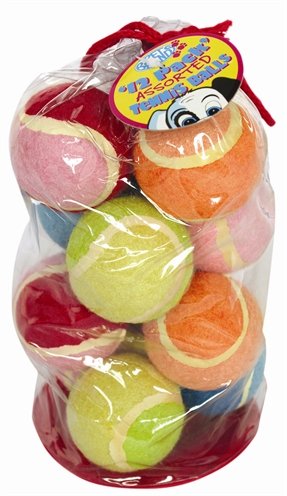 Afbeelding Petbrands tennisbal assorti 12 pack door Online-dierenwinkel.eu