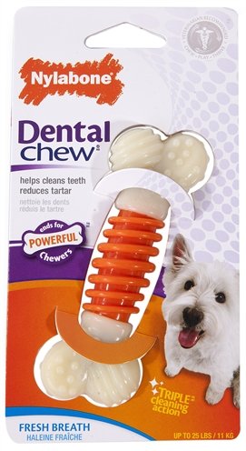 Nylabone dental chew baconsmaak Tot 11 kg