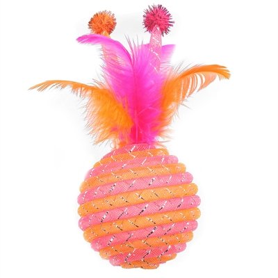 Happy pet jumbo jazzle sparkler bal roze 20x8x8 cm