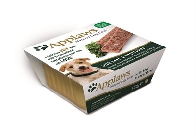 Afbeelding Applaws Dog - Paté with Beef & Vegetables - 7 x 150 g door Online-dierenwinkel.eu