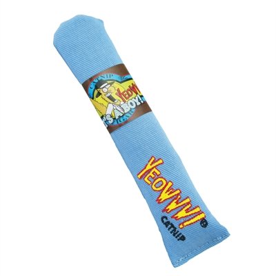 Afbeelding Yeowww sigaar met catnip blauw 18 cm door Online-dierenwinkel.eu