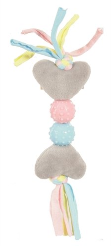 Afbeelding Zolux puppy plush hart grijs 6,5x3x20 cm door Online-dierenwinkel.eu