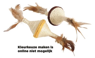 Afbeelding Zolux sisal spinner assorti 20x5x4,5 cm door Online-dierenwinkel.eu