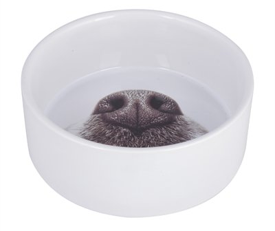 Afbeelding Ministry of pets voerbak hond hondensnuit keramiek 15x15x6 cm door Online-dierenwinkel.eu