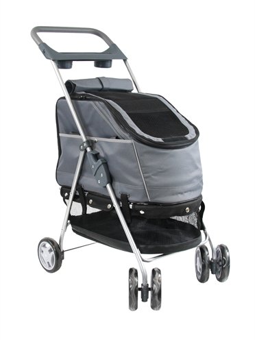 Petcomfort buggy grijs 44x60x94 cm