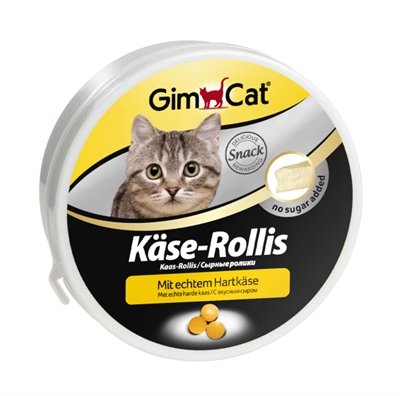 Afbeelding GimCat Kaas-Rollies - Naturel - 200 gram door Online-dierenwinkel.eu