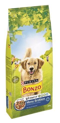 Afbeelding Bonzo Adult Menubrokken Hondenvoer 15 kg door Online-dierenwinkel.eu