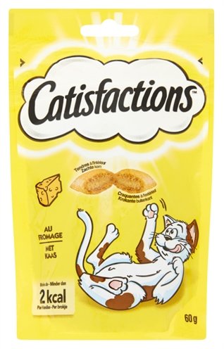 Afbeelding Catisfactions Kaas kattensnoep Per verpakking door Online-dierenwinkel.eu
