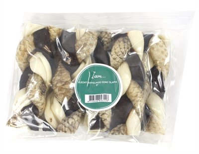 Afbeelding 12,5 cm 400 gr I am vlecht buffelhuid / eend / tilapia door Online-dierenwinkel.eu