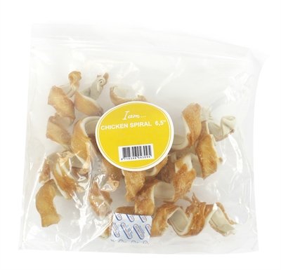 Afbeelding 16,5 cm 400 gr I am chicken spiral door Online-dierenwinkel.eu