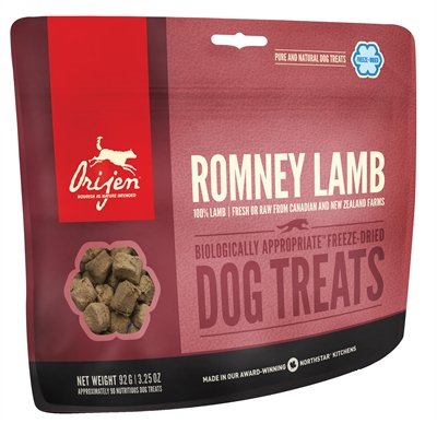 42,5 gr Orijen gevriesdroogd romney lamb snoepjes