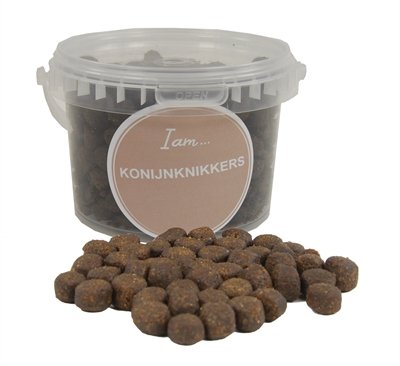 Afbeelding 500 ml 360 gr I am konijn knikkers door Online-dierenwinkel.eu