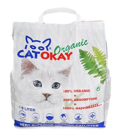 Afbeelding Catokay organic kattenbakvulling 8 ltr door Online-dierenwinkel.eu