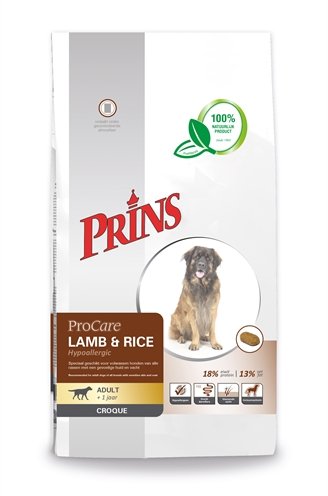 Afbeelding Prins ProCare Croque Lam & Rijst Hypo-Allergic hondenvoer 10 kg door Online-dierenwinkel.eu