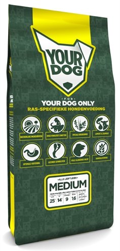 Afbeelding 12 kg Yourdog medium hondenvoer door Online-dierenwinkel.eu