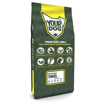 Volwassen 12 kg Yourdog zwart russische terriã?r hondenvoer