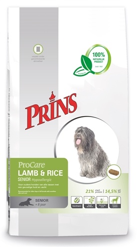 Afbeelding Prins ProCare Lamb & Rice Senior hondenvoer 15 kg door Online-dierenwinkel.eu