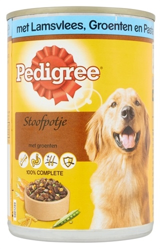 Pedigree Blik Adult Lam/groenten/pasta Homestyle 12x400 Gr