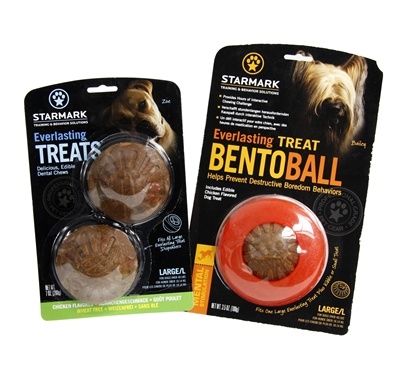 Afbeelding Starmark everlasting bento voerbal met treat veggie Large door Online-dierenwinkel.eu