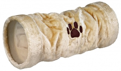 Afbeelding Trixie kattentunnel pluche beige 22x22x60 cm door Online-dierenwinkel.eu