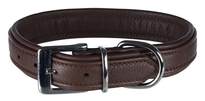 Afbeelding Trixie halsband voor hond active comfort leer bruin 27-32x2,5 cm door Online-dierenwinkel.eu