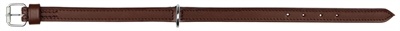 Trixie halsband voor hond active leer cognac 27-32x1,4 cm