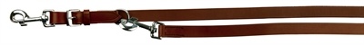 Trixie riem politielijn voor hond active leer cognac 200x1,3 cm