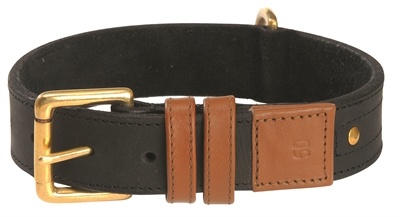 Bobby halsband voor hond urban bruin camel 30x1,8 cm