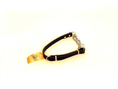 Afbeelding Adori Hondensliphalsband Verstelbaar Met ketting Leer Bruin 50 x 1 cm door Online-dierenwinkel.eu