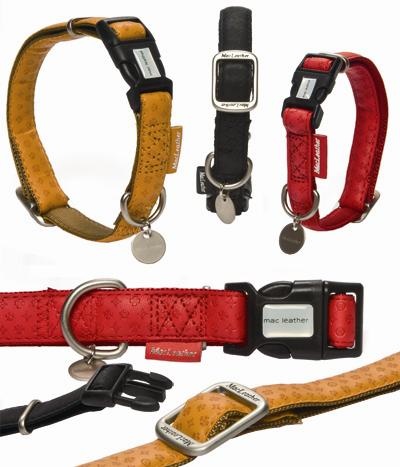 Afbeelding Macleather Hondenhalsband Met print Rood 40 x 1,5 cm door Online-dierenwinkel.eu