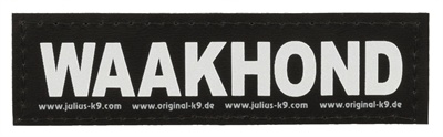 Julius-K9 tekstlabel Waakhond 11 x 3 cm