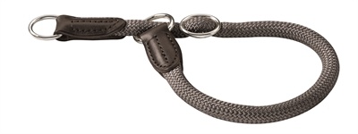 Afbeelding Hunter halsband voor hond freestyle met stop grijs 30 cmx8 mm door Online-dierenwinkel.eu