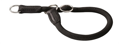 Afbeelding Hunter halsband voor hond freestyle met stop zwart 30 cmx8 mm door Online-dierenwinkel.eu