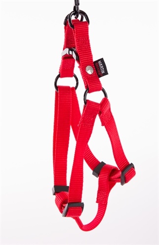 Martin sellier instap tuig voor hond nylon rood 10 mmx25-35 cm