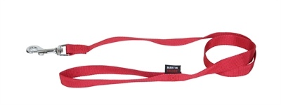 Afbeelding Martin sellier looplijn voor hond basic nylon rood 10 mmx120 cm door Online-dierenwinkel.eu