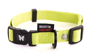 Afbeelding Martin sellier halsband voor hond nylon groen verstelbaar 10 mmx20-30 cm door Online-dierenwinkel.eu