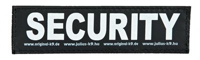 Julius-K9 tekstlabel Security 11 x 3 cm