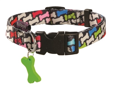 Bobby halsband voor hond carnaval 25-40x1,6 cm