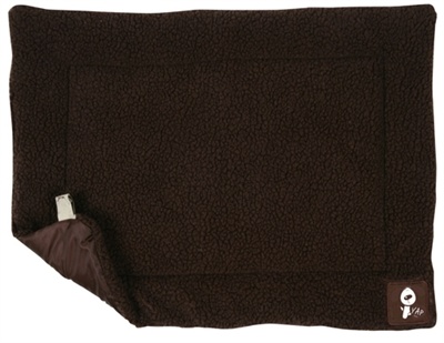 Afbeelding Yap Roventa ligmat lamswol chocoladebruin 117x58x1 cm door Online-dierenwinkel.eu