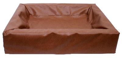 Afbeelding Bia Bed kunstleer Hoes hondenmand bruin 85x70x15 cm. door Online-dierenwinkel.eu