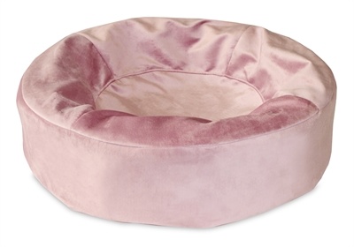 Bia royal fluweel hoes hondenmand 0 50x50x12cm rond Roze