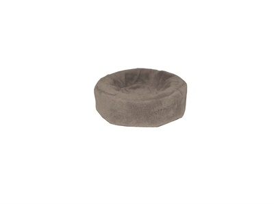 Bia fleece hoes hondenmand 0 50x50x12cm rond Taupe