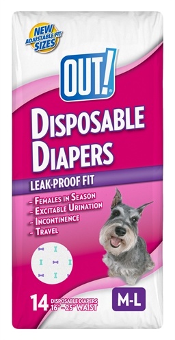 Afbeelding Out! disposable diapers Xs / small 16 st door Online-dierenwinkel.eu