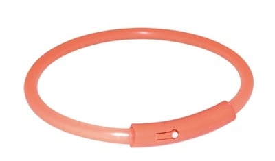 Trixie halsband voor hond light band oranje 7 mmx25 cm