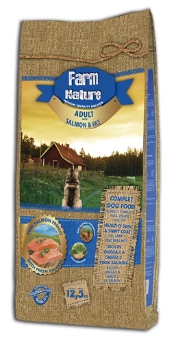 Afbeelding 12,5 kg Farm nature salmon / rice hondenvoer door Online-dierenwinkel.eu